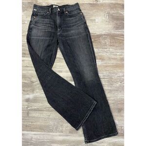 Citizens of Humanity Black Demy Cropped Flare Sz 26